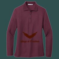 Women's Silk Touch Long Sleeve Polo Thumbnail
