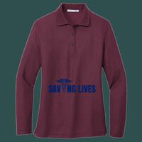Women's Silk Touch Long Sleeve Polo Thumbnail