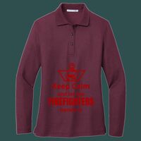 Women's Silk Touch Long Sleeve Polo Thumbnail
