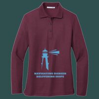 Women's Silk Touch Long Sleeve Polo Thumbnail
