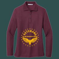 Women's Silk Touch Long Sleeve Polo Thumbnail