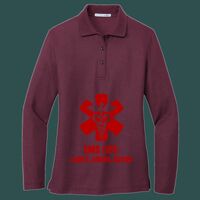 Women's Silk Touch Long Sleeve Polo Thumbnail