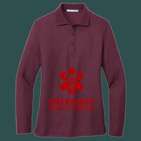 Women's Silk Touch Long Sleeve Polo Thumbnail