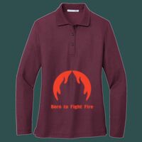 Women's Silk Touch Long Sleeve Polo Thumbnail