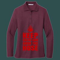 Women's Silk Touch Long Sleeve Polo Thumbnail