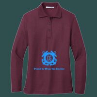 Women's Silk Touch Long Sleeve Polo Thumbnail