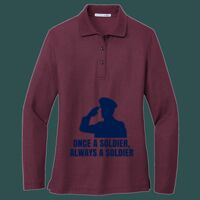 Women's Silk Touch Long Sleeve Polo Thumbnail