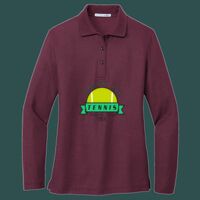 Women's Silk Touch Long Sleeve Polo Thumbnail