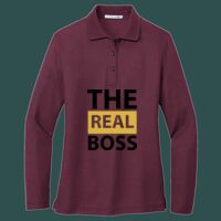 Women's Silk Touch Long Sleeve Polo Thumbnail