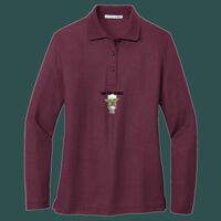Women's Silk Touch Long Sleeve Polo Thumbnail