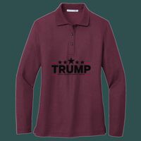 Women's Silk Touch Long Sleeve Polo Thumbnail