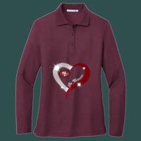 Women's Silk Touch Long Sleeve Polo Thumbnail