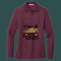 Women's Silk Touch Long Sleeve Polo Thumbnail