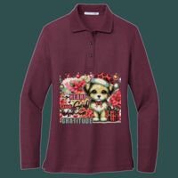 Women's Silk Touch Long Sleeve Polo Thumbnail