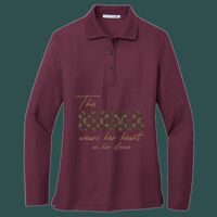 Women's Silk Touch Long Sleeve Polo Thumbnail