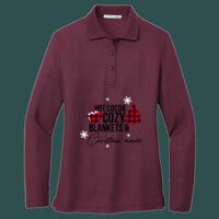 Women's Silk Touch Long Sleeve Polo Thumbnail