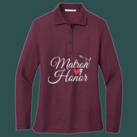 Women's Silk Touch Long Sleeve Polo Thumbnail