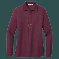 Women's Silk Touch Long Sleeve Polo Thumbnail