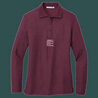 Women's Silk Touch Long Sleeve Polo Thumbnail