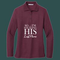 Women's Silk Touch Long Sleeve Polo Thumbnail
