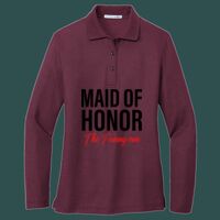 Women's Silk Touch Long Sleeve Polo Thumbnail