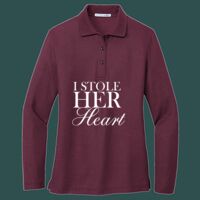 Women's Silk Touch Long Sleeve Polo Thumbnail