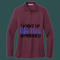 Women's Silk Touch Long Sleeve Polo Thumbnail