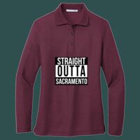 Women's Silk Touch Long Sleeve Polo Thumbnail