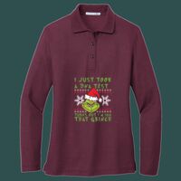 Women's Silk Touch Long Sleeve Polo Thumbnail