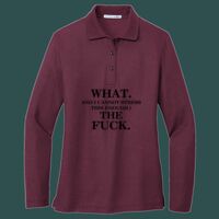 Women's Silk Touch Long Sleeve Polo Thumbnail