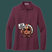 Women's Silk Touch Long Sleeve Polo Thumbnail