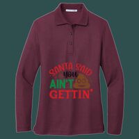 Women's Silk Touch Long Sleeve Polo Thumbnail