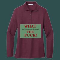 Women's Silk Touch Long Sleeve Polo Thumbnail