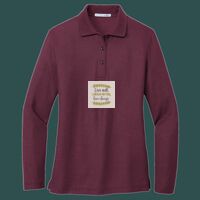 Women's Silk Touch Long Sleeve Polo Thumbnail
