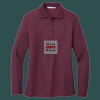Women's Silk Touch Long Sleeve Polo Thumbnail