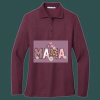 Women's Silk Touch Long Sleeve Polo Thumbnail