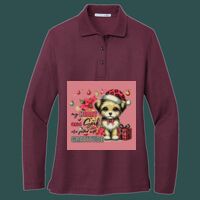 Women's Silk Touch Long Sleeve Polo Thumbnail