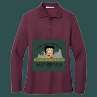 Women's Silk Touch Long Sleeve Polo Thumbnail