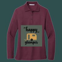Women's Silk Touch Long Sleeve Polo Thumbnail