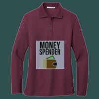 Women's Silk Touch Long Sleeve Polo Thumbnail