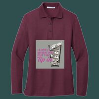 Women's Silk Touch Long Sleeve Polo Thumbnail