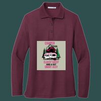 Women's Silk Touch Long Sleeve Polo Thumbnail