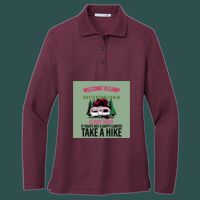 Women's Silk Touch Long Sleeve Polo Thumbnail