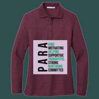 Women's Silk Touch Long Sleeve Polo Thumbnail