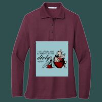 Women's Silk Touch Long Sleeve Polo Thumbnail