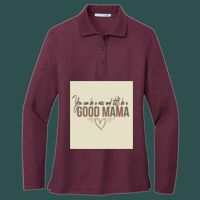 Women's Silk Touch Long Sleeve Polo Thumbnail