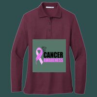Women's Silk Touch Long Sleeve Polo Thumbnail
