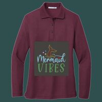 Women's Silk Touch Long Sleeve Polo Thumbnail