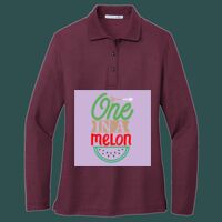 Women's Silk Touch Long Sleeve Polo Thumbnail