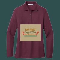 Women's Silk Touch Long Sleeve Polo Thumbnail
